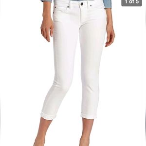 Calvin Klein White Skinny Crop Jeans size 2.